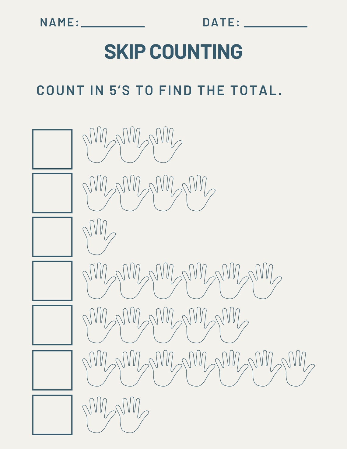 Printable Math Worksheets DIGITAL - Etsy