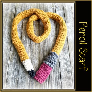 Pencil Scarf - Knit Pattern - PDF FILE ONLY