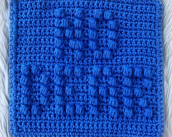 NO DEAR Crocheted Dishcloth Pattern - PDF File Only