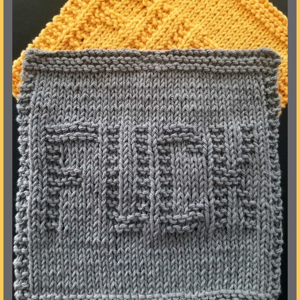 F*CK Knitted Dishcloth Pattern - PDF File Only