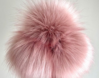 Afterglow Super Lux Faux Fur Pompom | Lux Pom | Handmade Pompom | XL Pompom | Faux Fur | Vegan Pompom | Removable Faux Fur Pompom