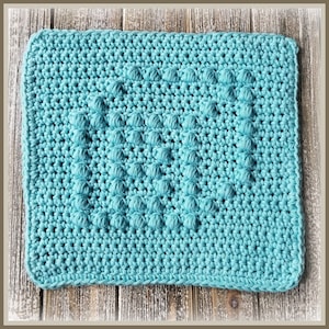 Baby Block Crocheted Wash/Dishcloth Pattern - PDF File Only