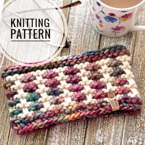 Poise gebreide hoofdbandpatroon - mozaïekbreien (pdf-patroon)