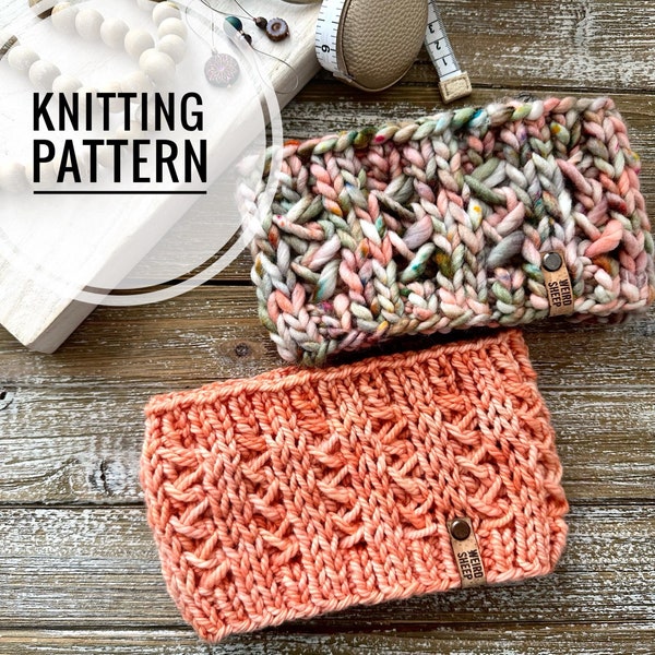 Corset Headband Earwarmer Knit Pattern Knitting - PDF FILE ONLY