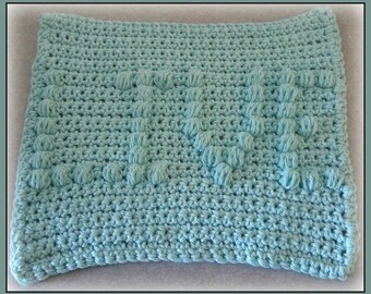 LIVE Crocheted Dishcloth Pattern - PDF File Only