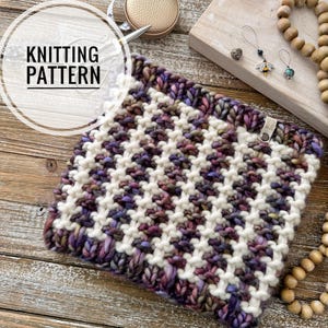 Poise Cowl - Knitted Knit Pattern Cowl Scarf Neckwarmer Pattern - PDF FILE ONLY