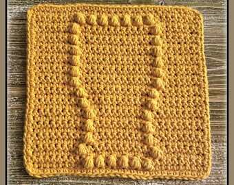 PINT GLASS Crocheted Dishcloth Pattern - PDF File Only