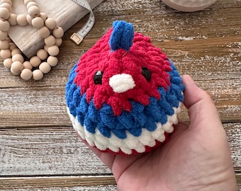 Habs Chenille Chicken Plushie | Emotional Support Chicken | Montreal