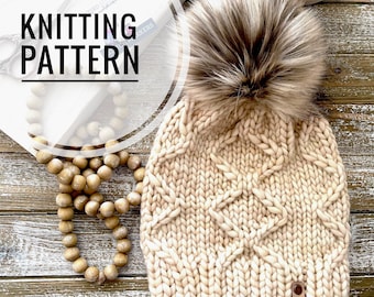 Apricity Beanie Knit Pattern – Bulky Toque Hat (PDF Pattern)