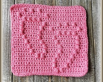 Tiny Feet Crocheted Wash/Dishcloth Pattern - PDF File Only