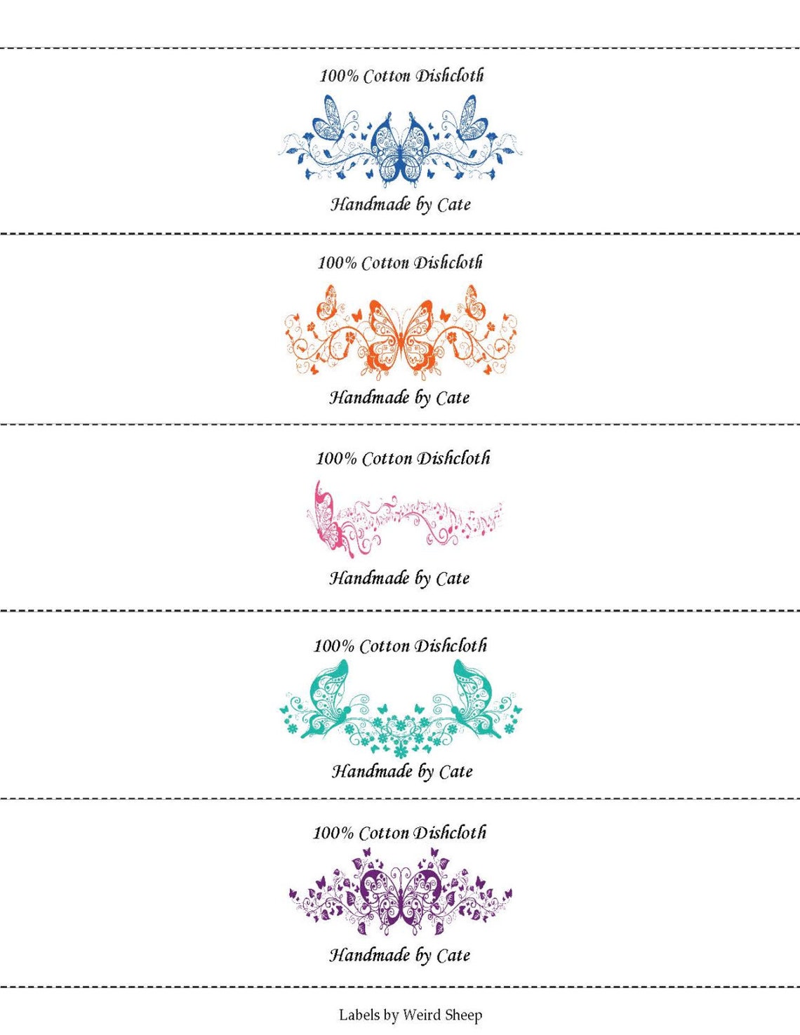 Fancy Butterflies Label/wrapper - PDF FILE ONLY - Etsy Canada