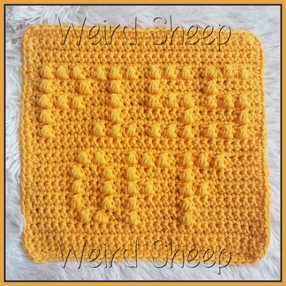 PDF File Only HOME Crocheted Dishcloth Pattern