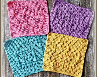 Baby Set Combo Wash/Dishcloth Patterns - PDF File Only