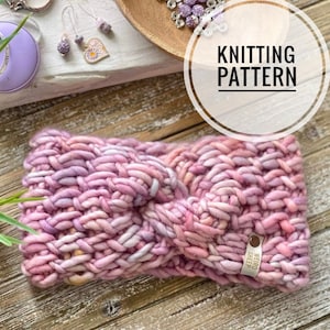 Fairytale Headband Knitting Pattern - Knit Pattern Toque Beanie Hat Pattern - PDF FILE ONLY