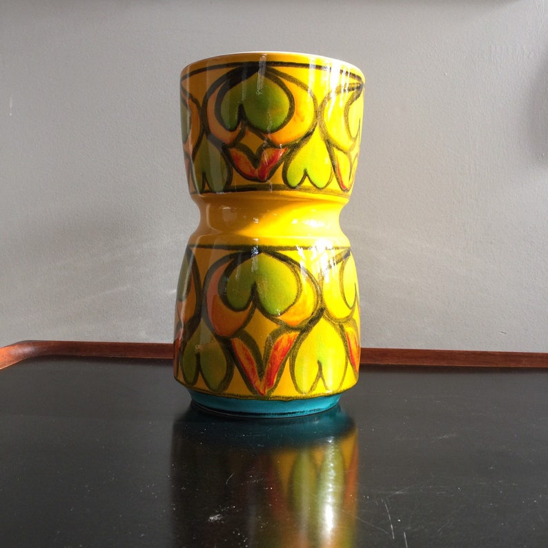 Vintage Delphis Poole Pottery Vase Late 1960s Era New Etsy