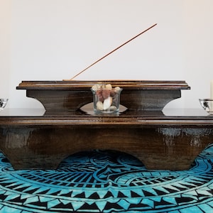 2 tier meditation altar,Shrine with Pedestal ,Altar, Shrine with riser ,Altar, Meditation, Table top Altar, Altar with kit