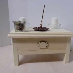 Mini Meditation Kit lotus box,Mediation Starter Kit,Mediation Altar,Meditation Travel  altar,Shrine,Storage meditation altar,Table top