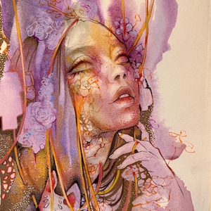 New   drawing with pencil & graphite on paper. Contemporary British artwork by fine artist Neyha Sofat