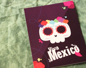 Postcard "Viva mexico!" card / deco correspondence stationery