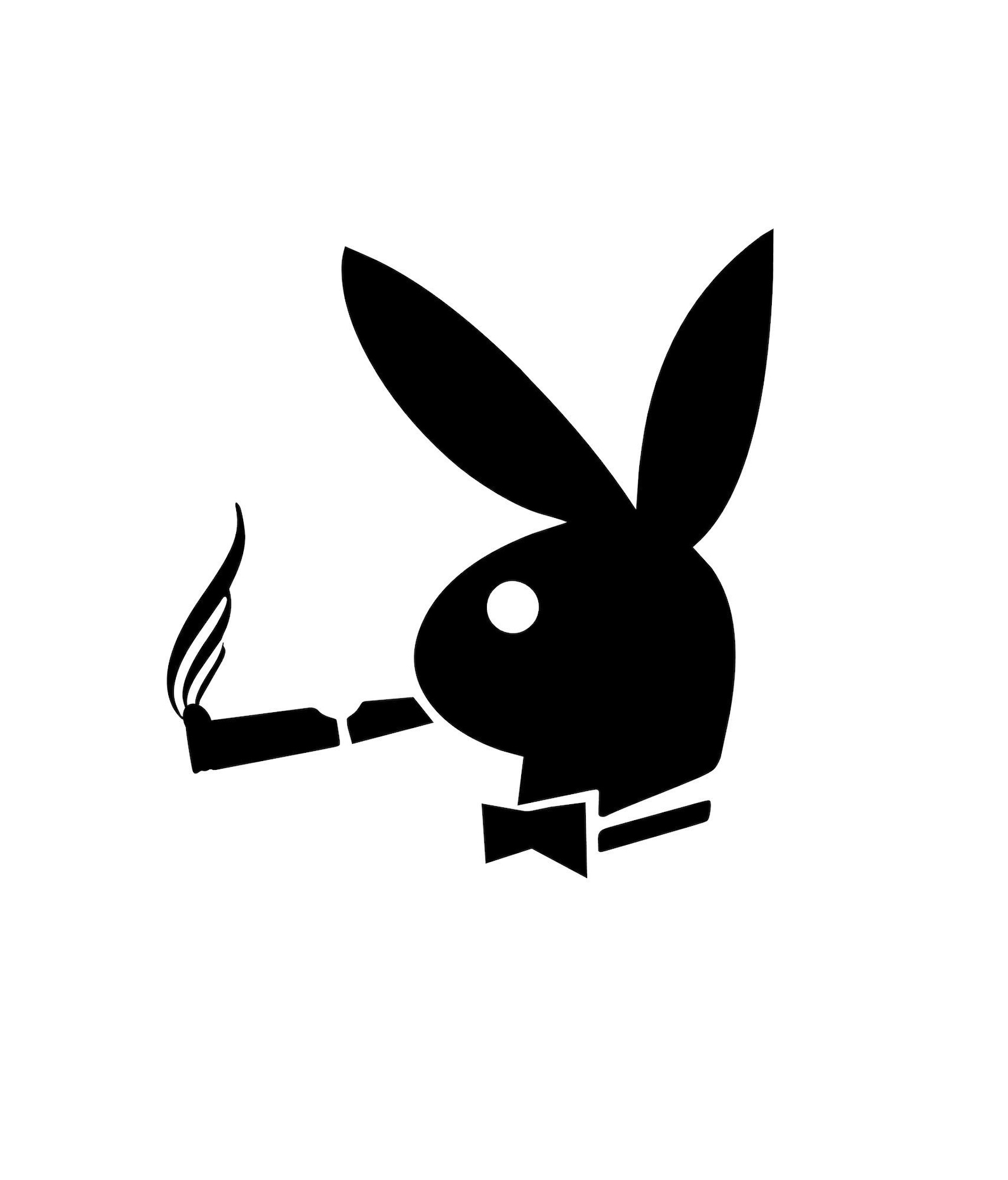 Playboy Bunny Sticker Decal Smoking Cigar SIZE and COLOR - Etsy