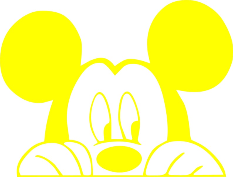 Mickey Mouse Sticker Decal **SIZE and COLOR CHOICE** - Etsy