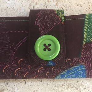 Carteira Ancara - Carteira Bi-Fold - Carteira Marrom - Carteira Bi-Fold Ankara - Carteira Tribal Bi-Fold - Carteira Bi-Fold Africana - Carteira Tribal