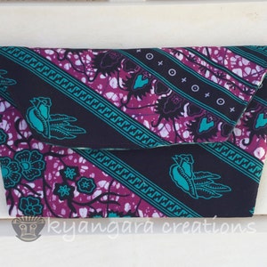 Teal and Purple Ankara Clutch - Ankara Clutch - Tribal Clutch - Teal and Purple Tribal Clutch - Teal Ankara Clutch - Purple Ankara Clutch