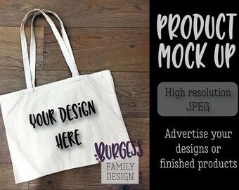 Mock Up Styled Instagram Tote Beach Bag Wood Background Etsy