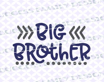 Big Brother arrow dots New Baby Sibling shirts Cuttable design file svg dxf eps png