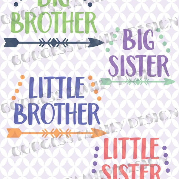 Bundle Big Little brother sister svg dxf eps png