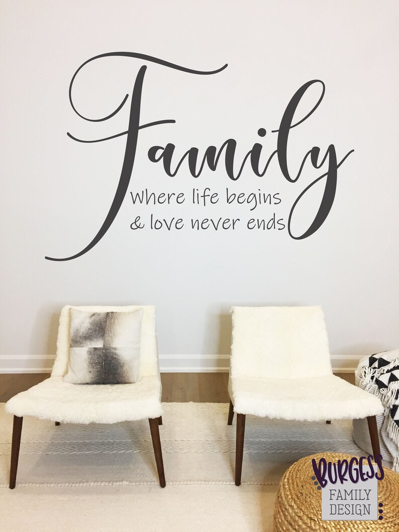 Familia donde comienza la vida y el amor nunca termina svg ...