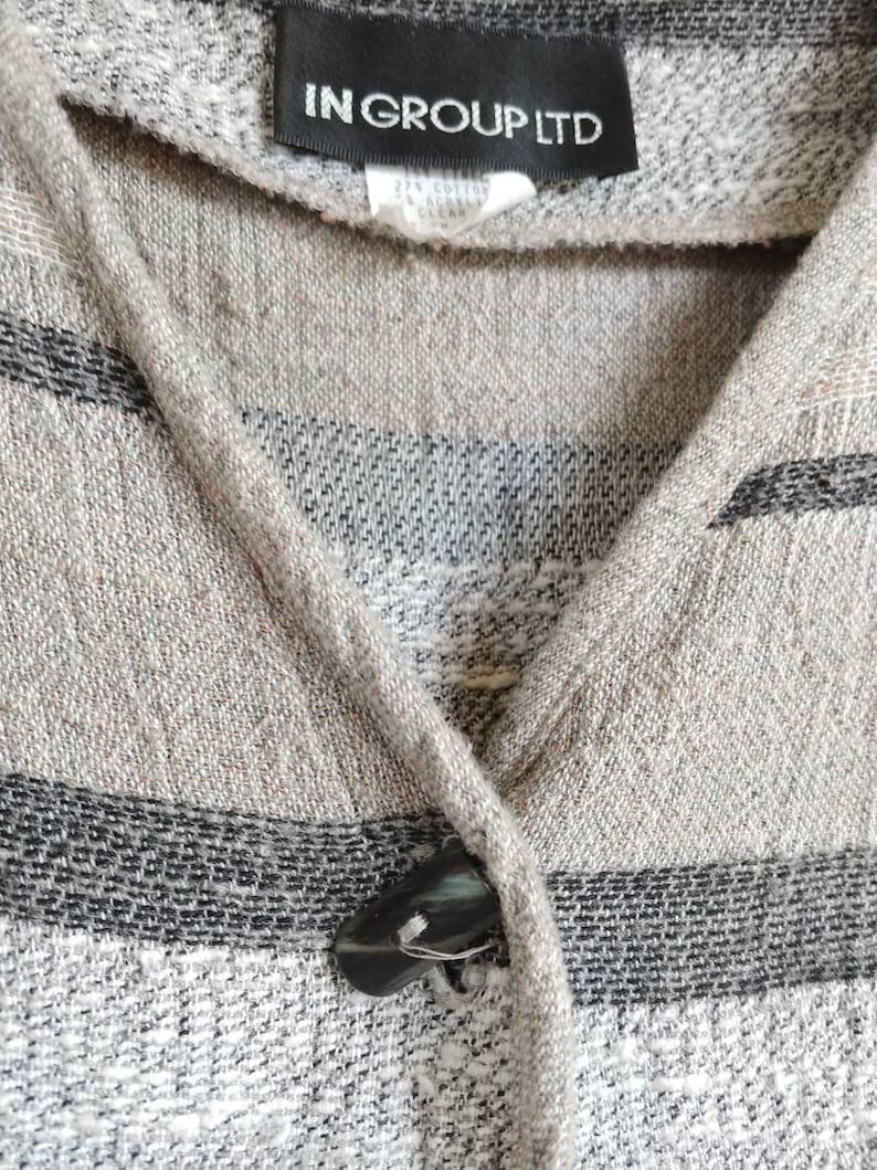 Vintage Neutral Stripe Cardigan
