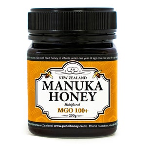 New Zealand 100% Pure Manuka Honey MGO 100+ 250g (8.8oz) …