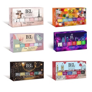 BEL London Luxury 6 Pack Multi-color Nail Polish Set -6 STYLES