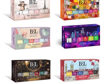 BEL London Luxury 6 Pack Multi-color Nail Polish Set -6 STYLES