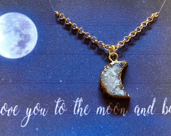 Love you to the moon and back necklace