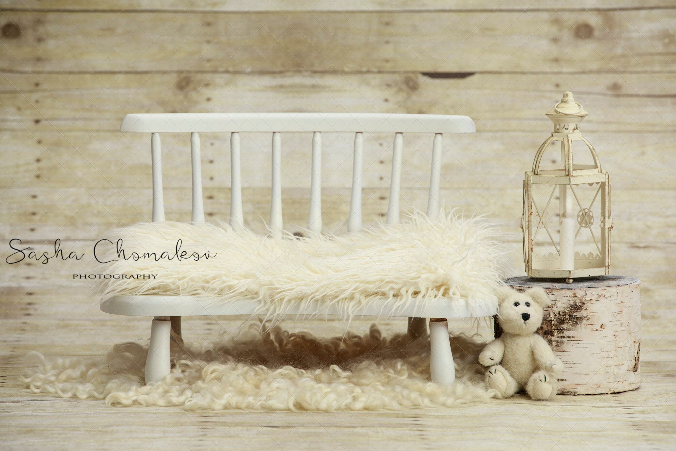 Digital Backdrop Background Newborn Baby Girl or Boy Teddy Etsy