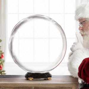 Digitaler Hintergrund Hintergrund Neugeborene Junge oder Mädchen Weihnachten Familie, Sitter Santa Kugel Globen Licht
