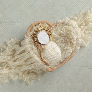 Toile de fond numérique fond nouveau-né fille plafonnier insert naturel amour valentines, v-day boho crème blanc