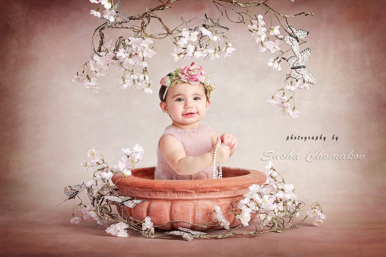 Digital backdrop background newborn or todler baby girl | Etsy