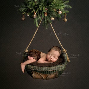 Digital backdrop, background dark   naturals newborn   baby girl or boy  dark  Christmas  farmhouse bench bears swing