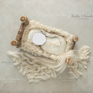 Fond de toile de fond numérique nouveau-né fille ou garçon plafonnier insert naturel valentines, blanc crème v-day