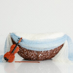 digital backdrop background newborn baby girl toddler boy white on white basket violin