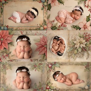 Digital backgrounds , backdrops overlays   Ai generated Christmas boy or girl older children textures  frames overlays flowers