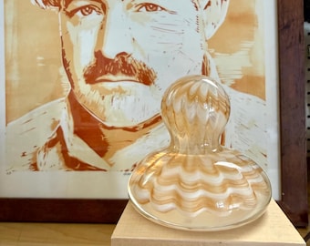 The HEMINGWAY, a Handmade Glass Baren for Printmakers and Printmaking