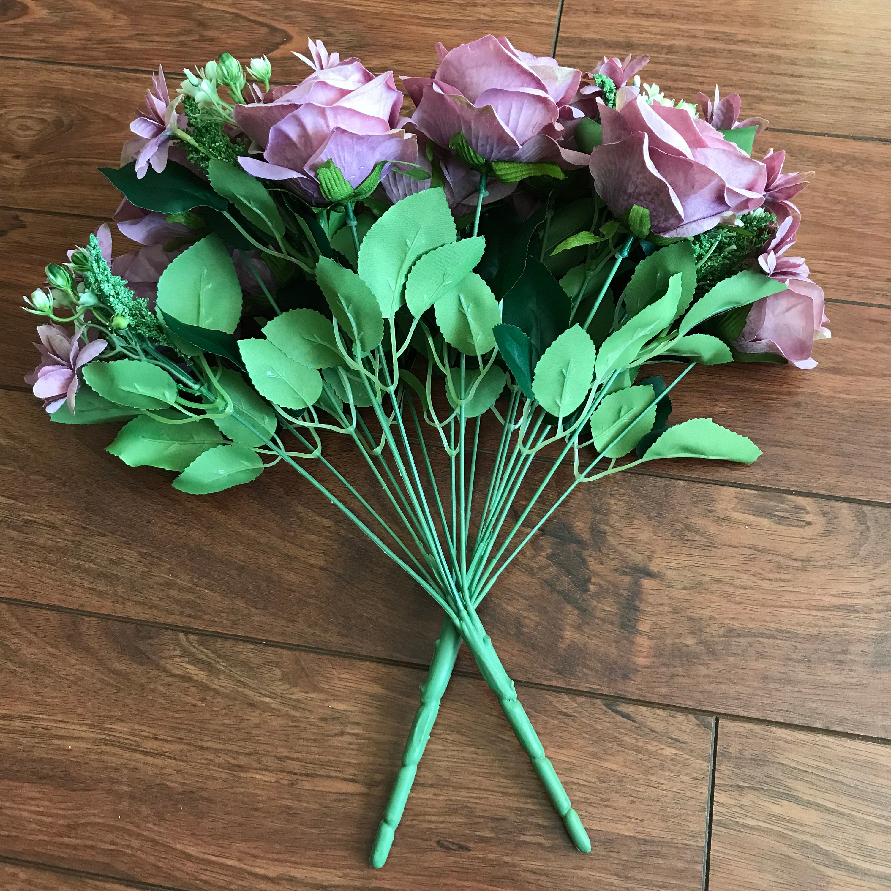 Silk Rose Flowers Rose Bouquet Rose Bush Artificial Roses - Etsy