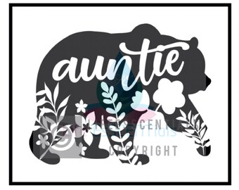 Download Mama Bear Floral SVG DIGITAL Cut File Only pdf And jpeg | Etsy