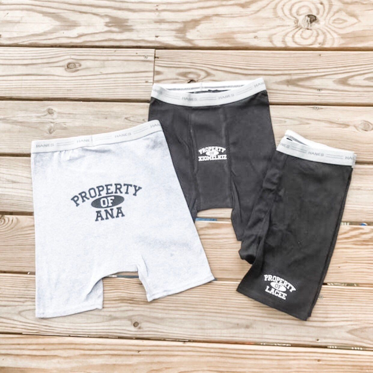 Cotton 2-year Anniversary Property of Name, Boxer Briefs for Hubby Bo…