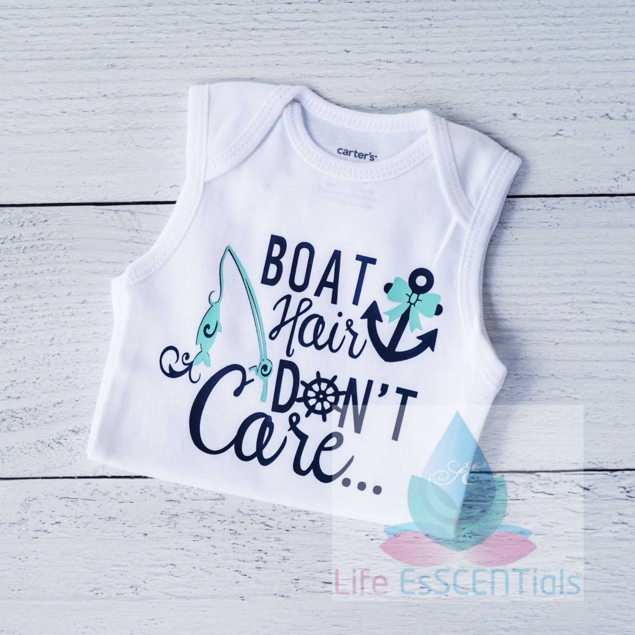 Boat Hair Don't Care Baby Girl Girls Bodysuit Tank Top Etsy