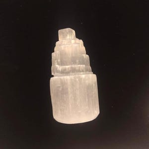 Mini Selenite Mountain | Natural Satin Spar Crystal Carving | Cleansing Crystal Gift